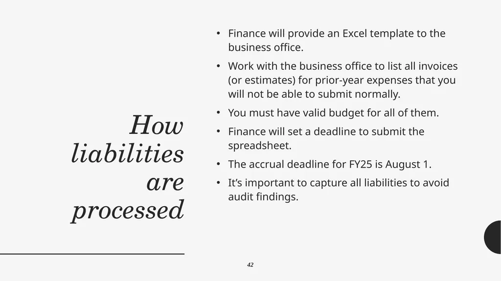 Year End Close FY 2024-2025 Districtwide Training: - slide 48 of 58