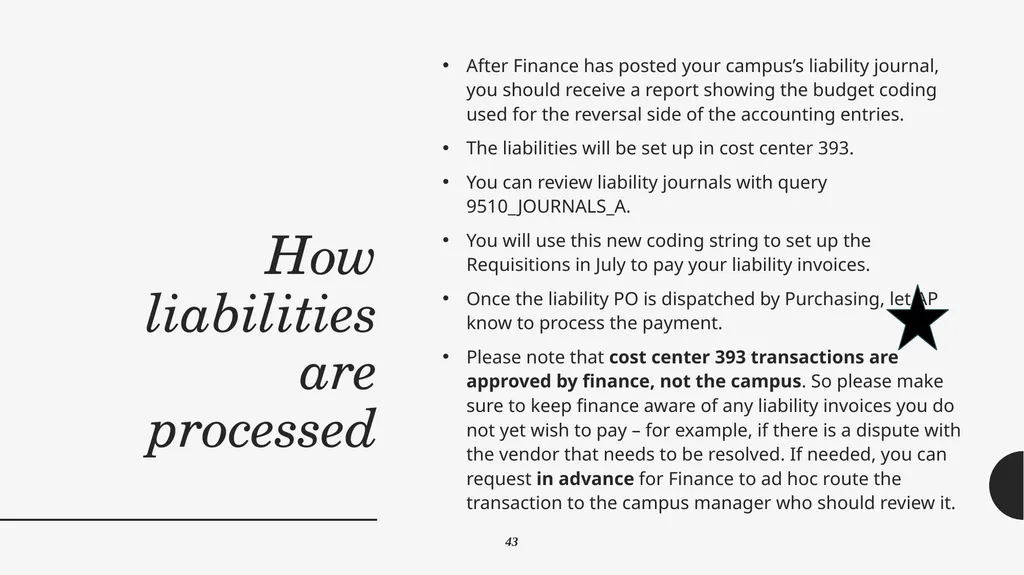 Year End Close FY 2024-2025 Districtwide Training: - slide 49 of 58