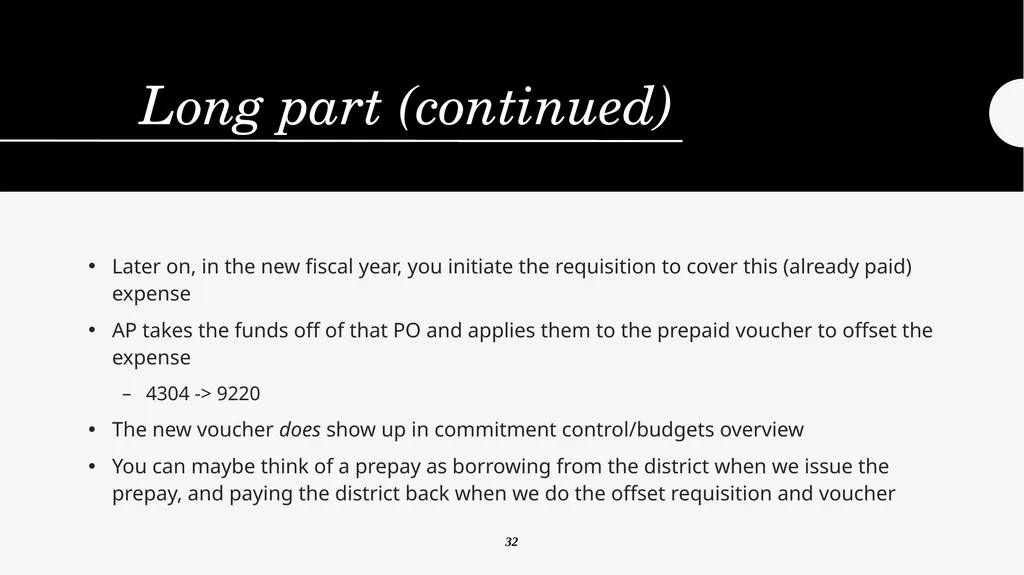 Year End Close FY 2024-2025 Districtwide Training: - slide 36 of 58