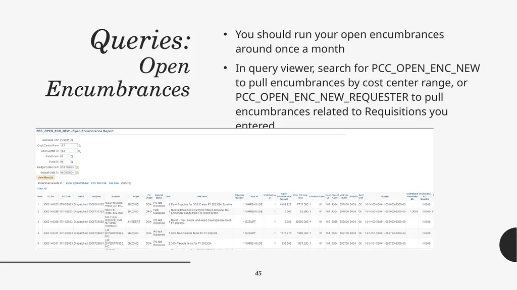 Year End Close FY 2024-2025 Districtwide Training: - slide 55 of 58