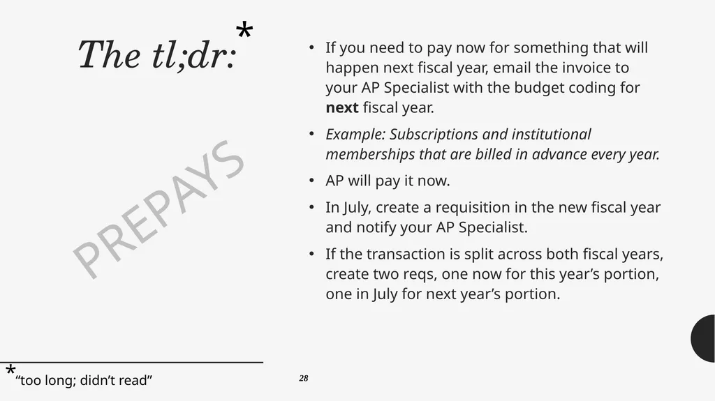 Year End Close FY 2024-2025 Districtwide Training: - slide 32 of 58