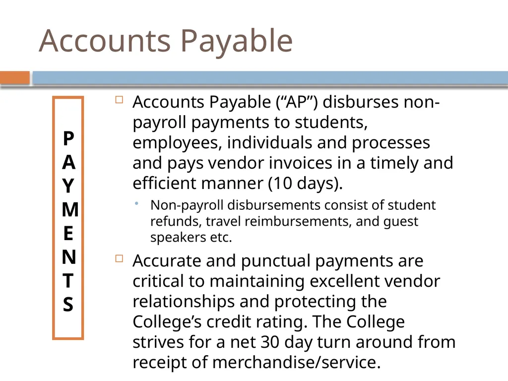 STUDENT affairs FINANCE & ADMINISTRATION Finance - slide 8 of 20