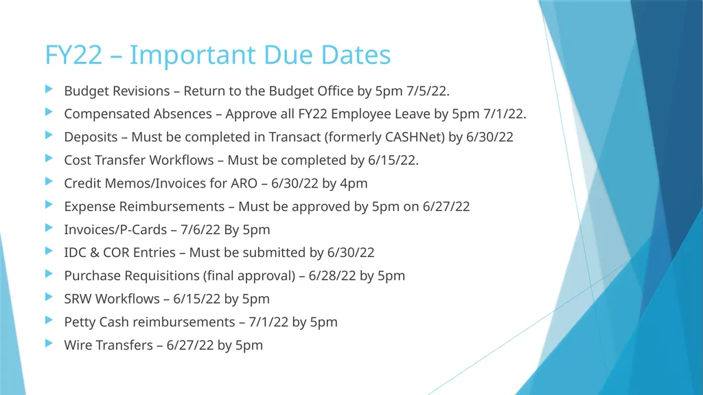 Fiscal Year-End & Running Finance Cognos Reports - slide 7 of 31