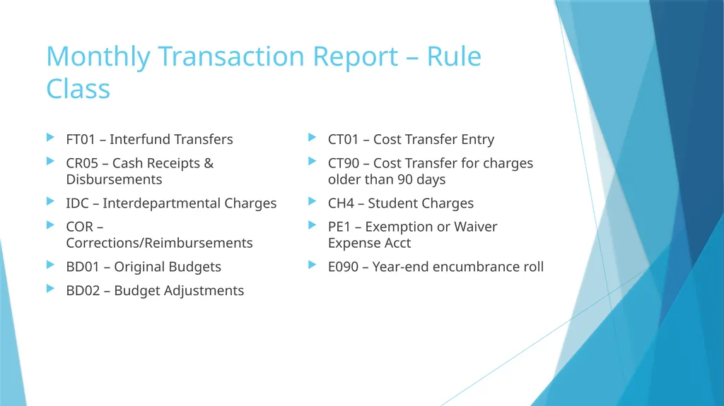 Fiscal Year-End & Running Finance Cognos Reports - slide 26 of 31