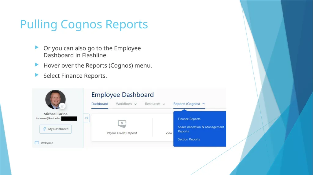 Fiscal Year-End & Running Finance Cognos Reports - slide 18 of 31