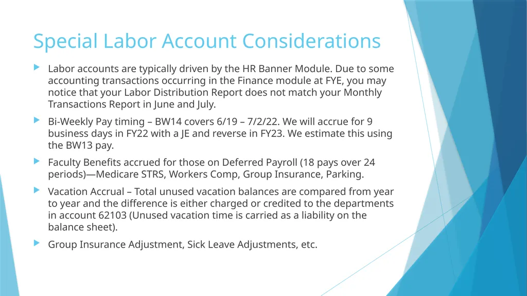 Fiscal Year-End & Running Finance Cognos Reports - slide 12 of 31