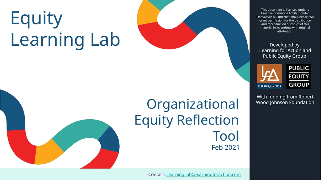 Contact: LearningLab@learningforaction.com Equity - slide 1 of 26