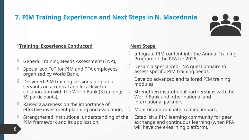 The Beginning of the Public Finance Academy: A New - slide 8 of 9