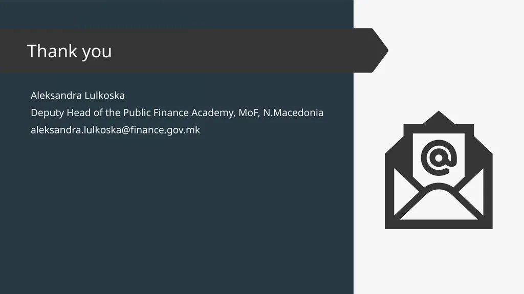 The Beginning of the Public Finance Academy: A New - slide 9 of 9