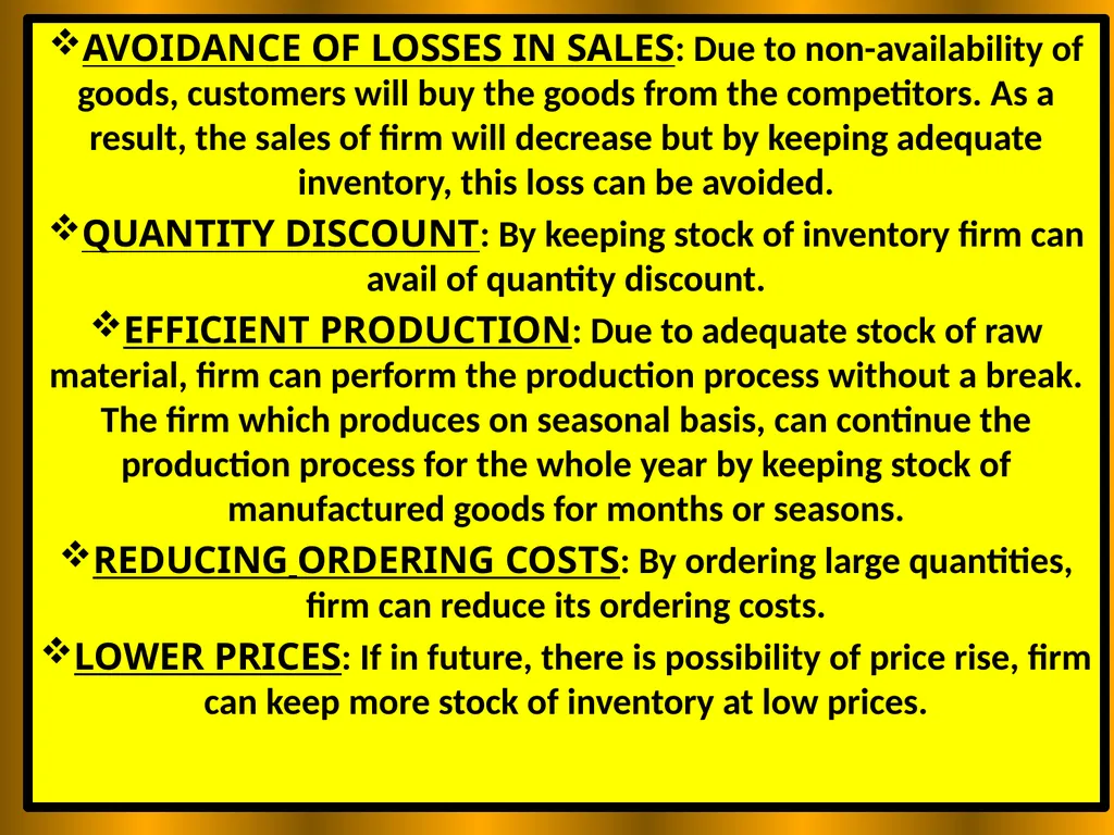 INVENTORY MANAGEMENT MEANING OF INVENTORY - slide 15 of 25