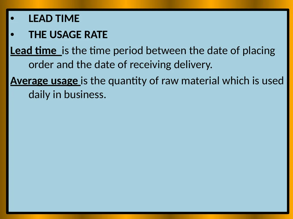 INVENTORY MANAGEMENT MEANING OF INVENTORY - slide 20 of 25