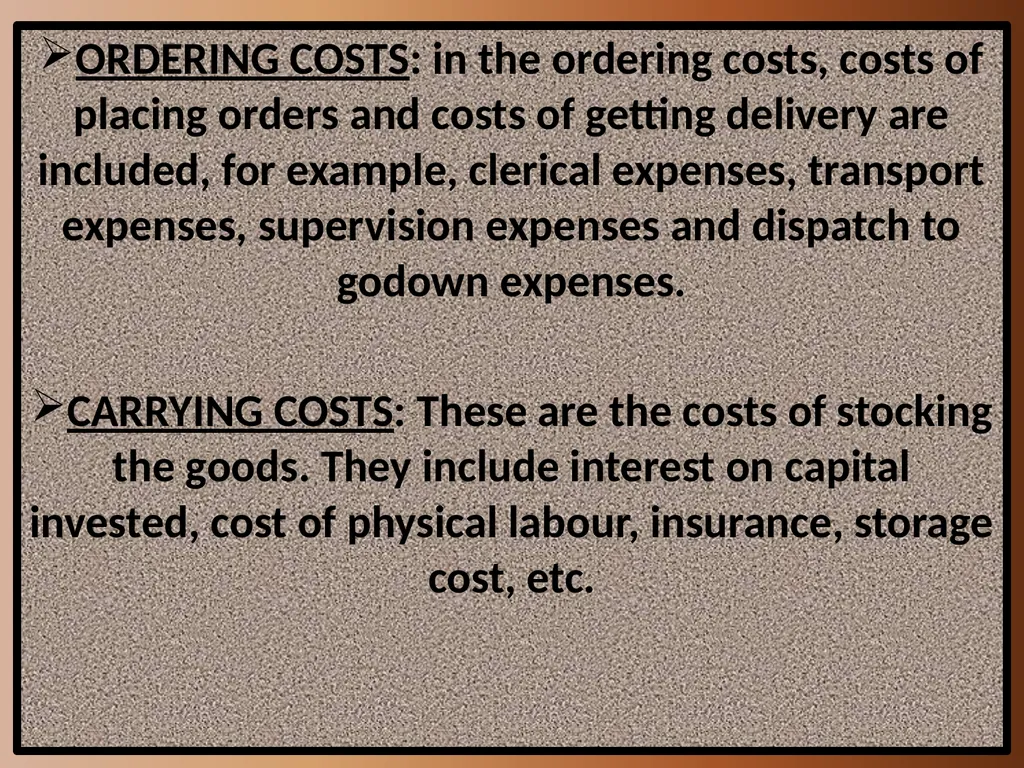 INVENTORY MANAGEMENT MEANING OF INVENTORY - slide 22 of 25
