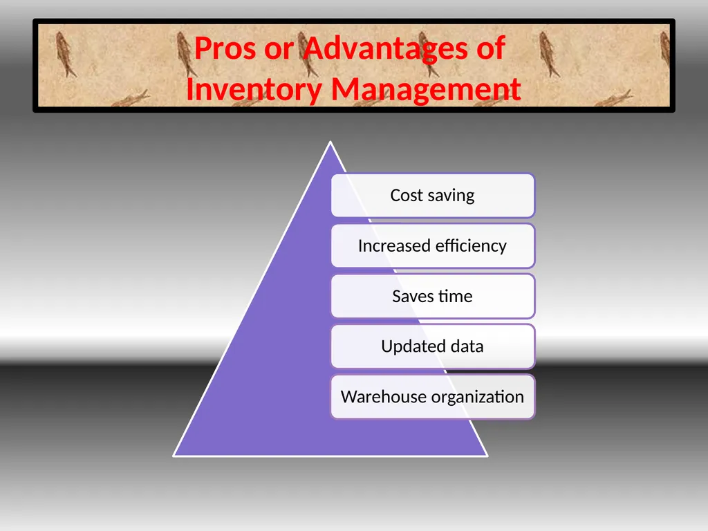 INVENTORY MANAGEMENT MEANING OF INVENTORY - slide 8 of 25