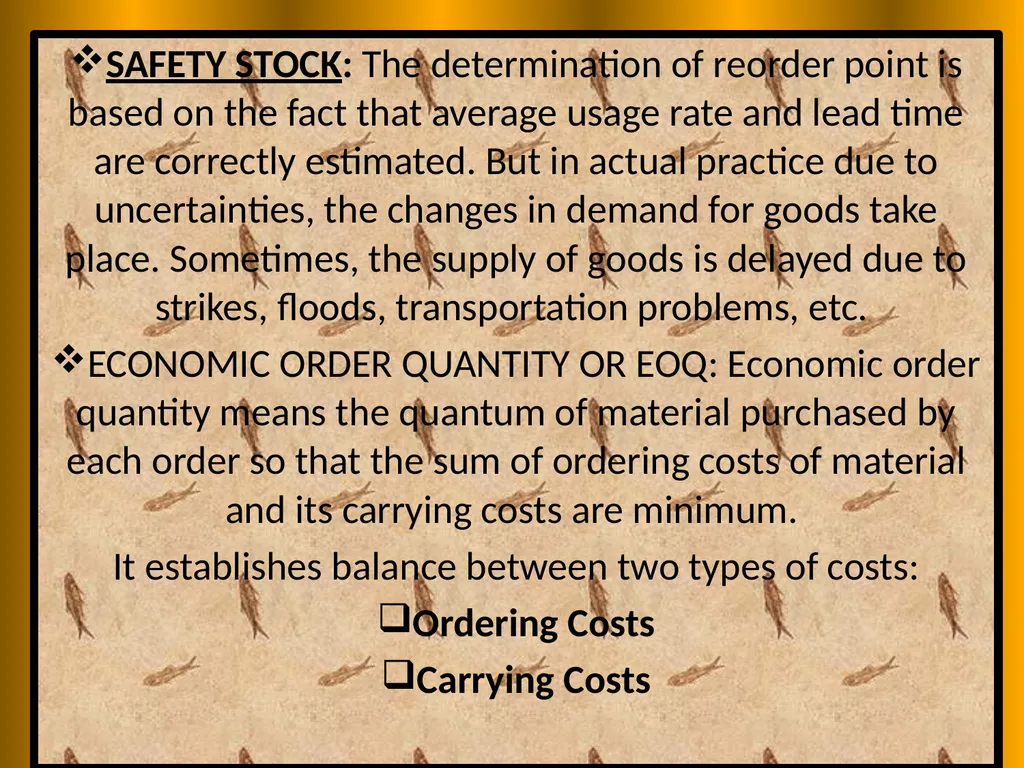 INVENTORY MANAGEMENT MEANING OF INVENTORY - slide 21 of 25