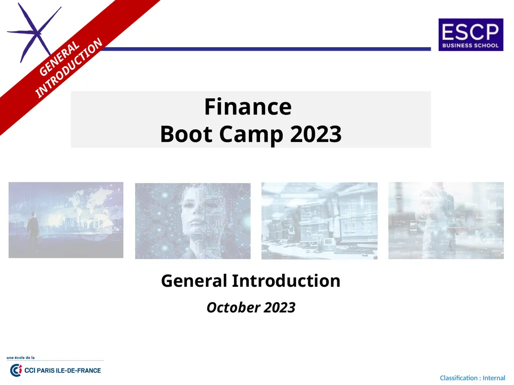 Finance Boot Camp 2023 October 2023 GENERAL - slide 1 of 20