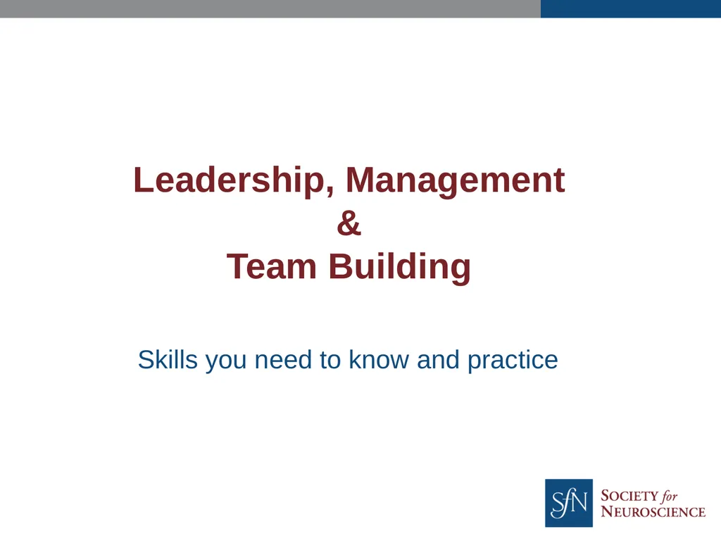Leadership, Management & Team Building Skills you - slide 1 of 32