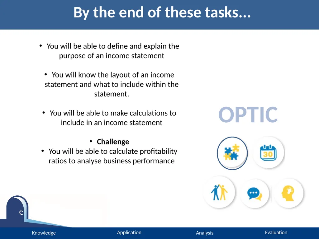 A Level Accounting Income Statements Please turn - slide 2 of 22