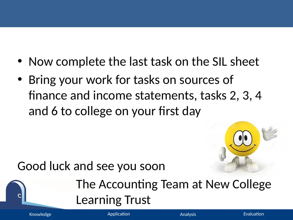 A Level Accounting Income Statements Please turn - slide 22 of 22