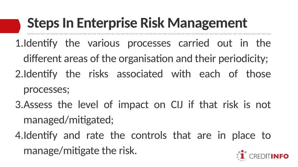 ENTERPRISE RISK MANAGEMENT PRESENTATION TO THE - slide 8 of 20