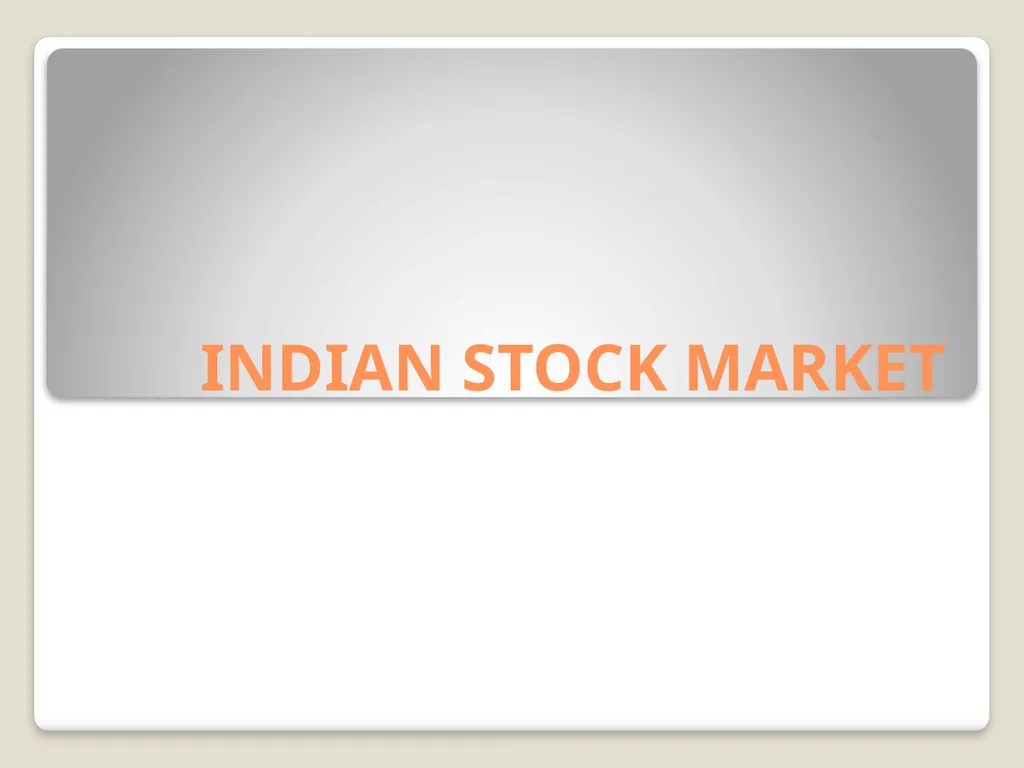 INDIAN STOCK MARKET MEANING OF SECONDARY MARKETS