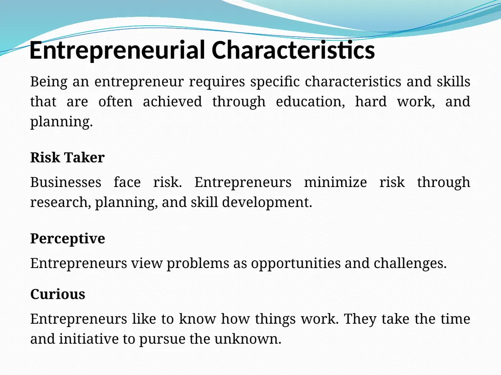 Entrepreneurship Sanjay Bartwal Chief Consultant - slide 9 of 22