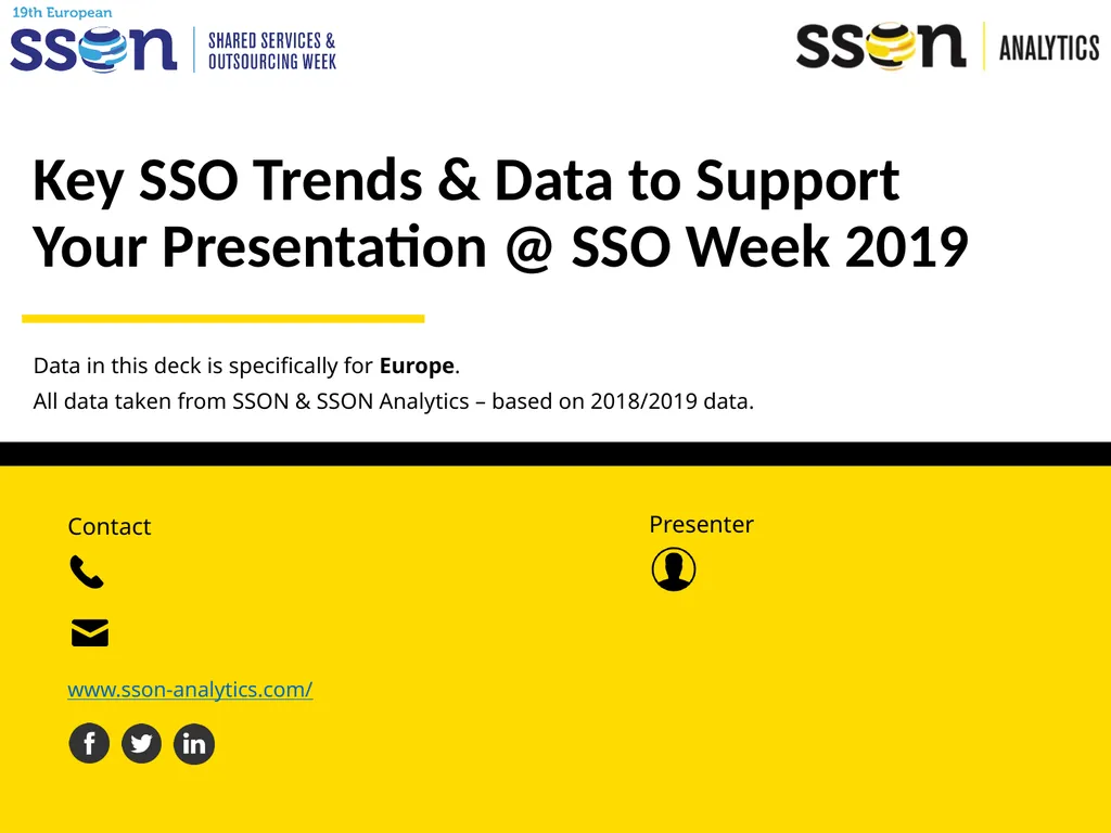 Key SSO Trends & Data to Support Your Presentation - slide 1 of 33