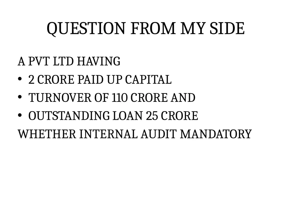INTERNAL AUDIT FROM GAGAN REBARI OVERVIEW OF - slide 13 of 13