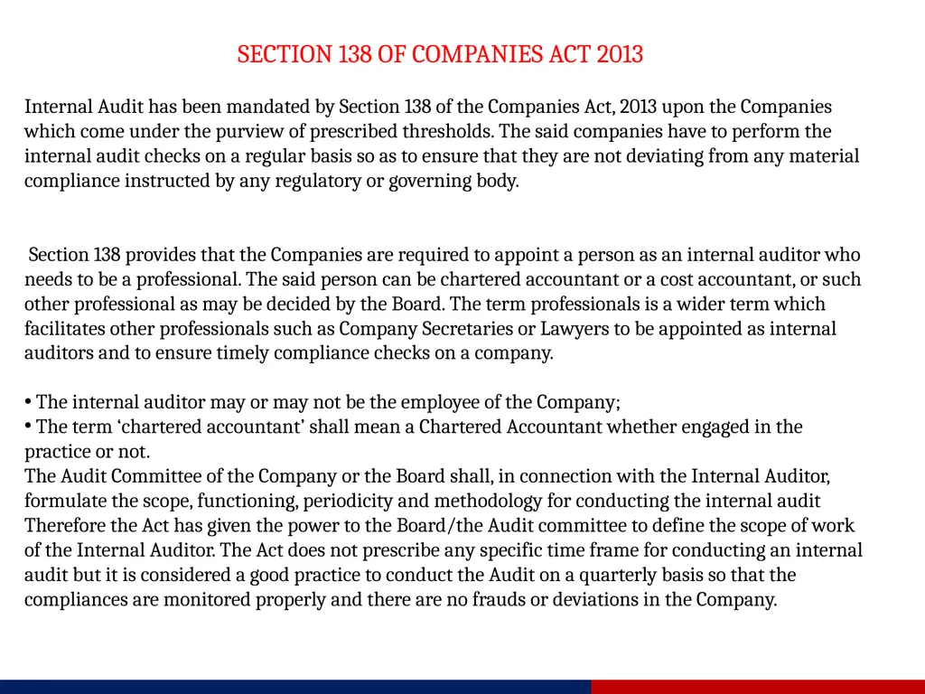 INTERNAL AUDIT FROM GAGAN REBARI OVERVIEW OF - slide 6 of 13