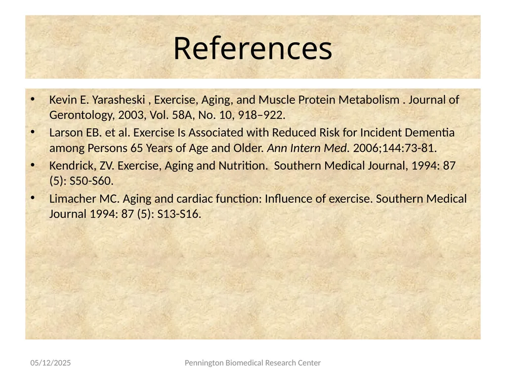 Exercise And The Heart Beth Kalicki Heli J. Roy, - slide 12 of 13