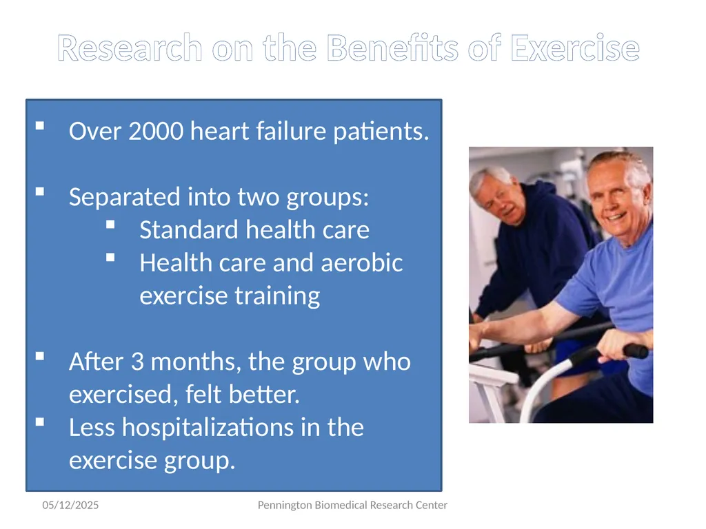 Exercise And The Heart Beth Kalicki Heli J. Roy, - slide 6 of 13