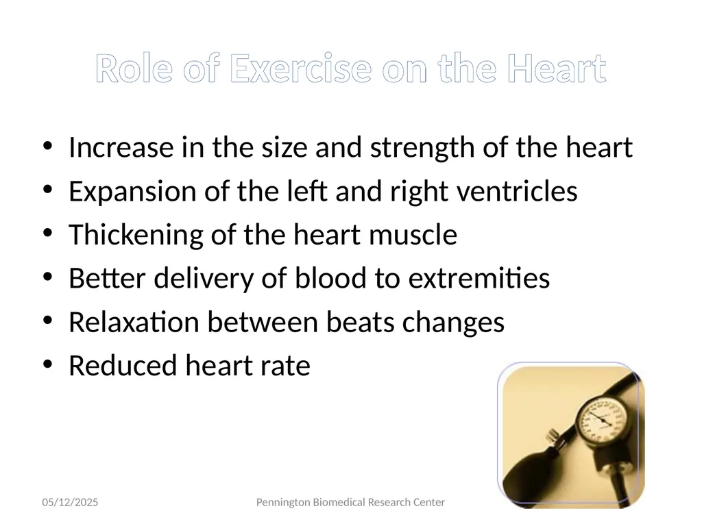 Exercise And The Heart Beth Kalicki Heli J. Roy, - slide 2 of 13