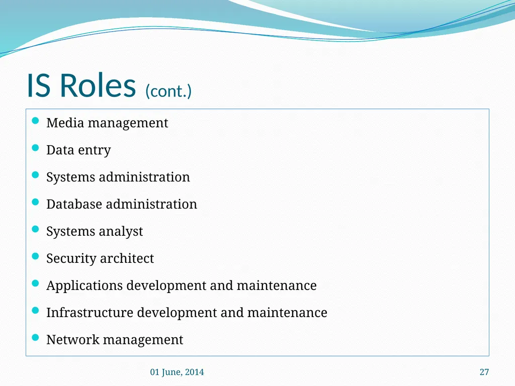IS Management practices Mrs. Geetha Murugesan - slide 27 of 82