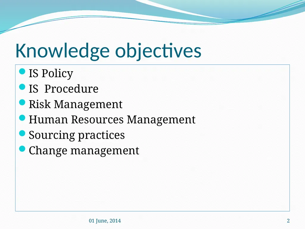 IS Management practices Mrs. Geetha Murugesan - slide 2 of 82