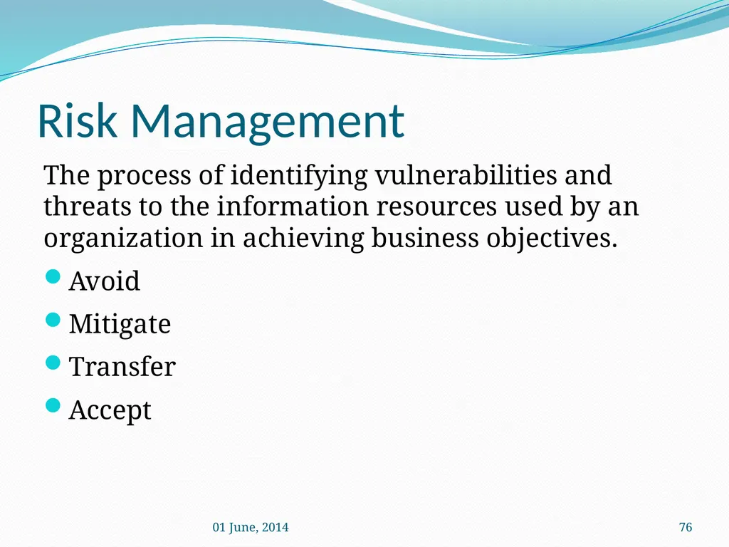 IS Management practices Mrs. Geetha Murugesan - slide 76 of 82