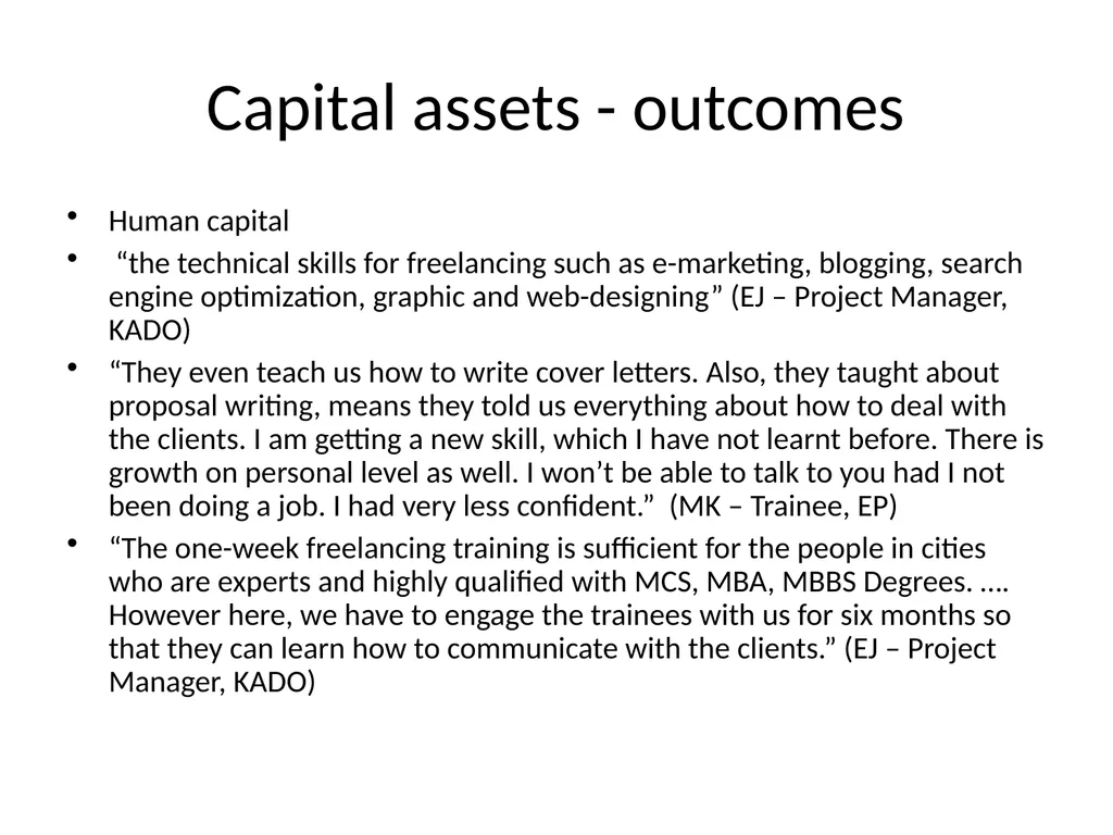 Understanding the Development Implications of - slide 18 of 20