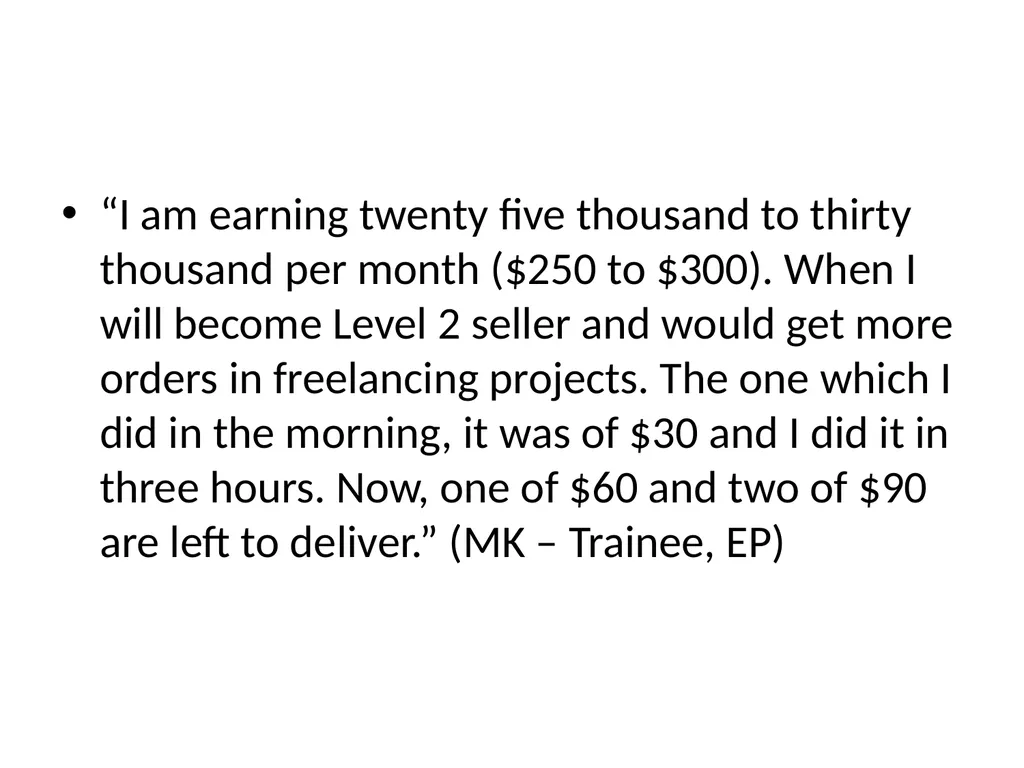 Understanding the Development Implications of - slide 17 of 20