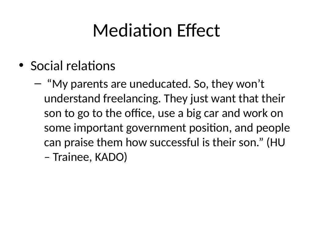 Understanding the Development Implications of - slide 14 of 20