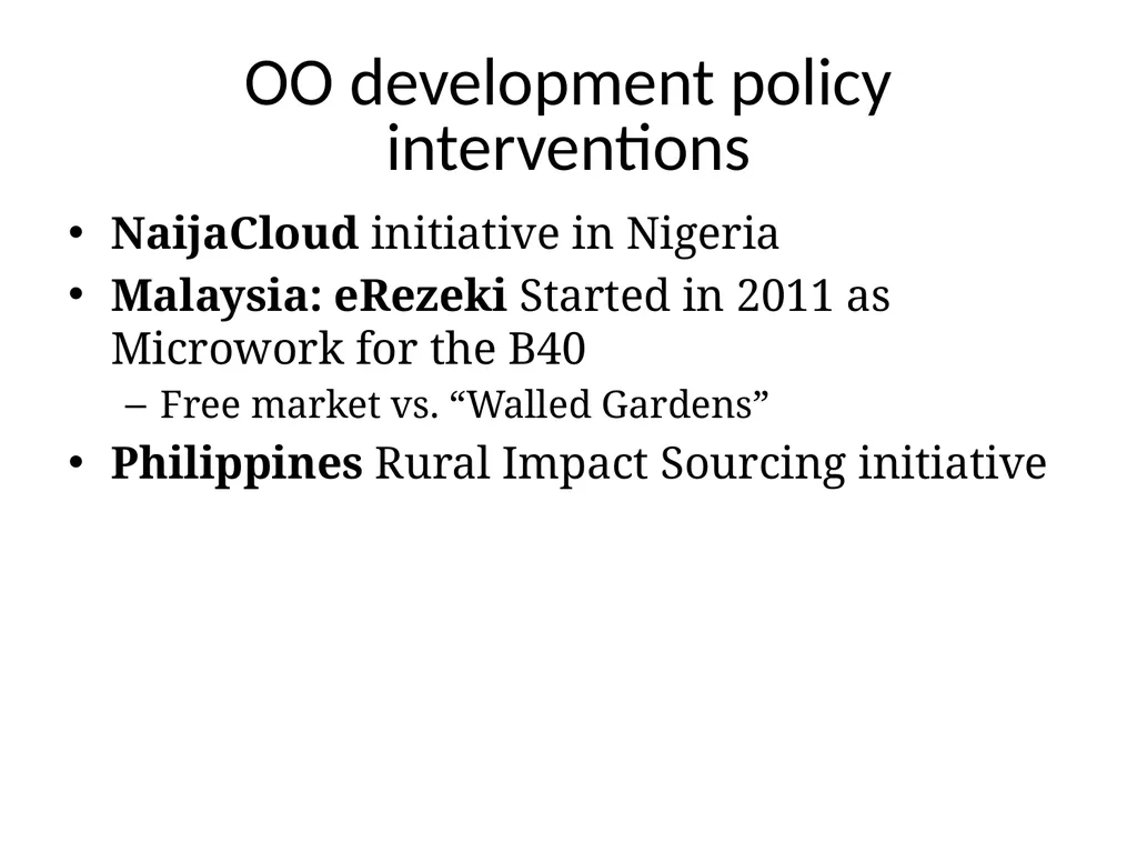 Understanding the Development Implications of - slide 4 of 20