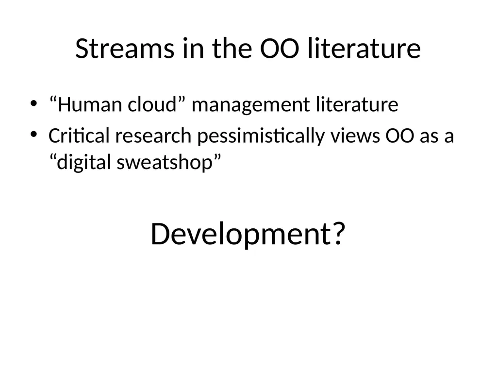 Understanding the Development Implications of - slide 5 of 20