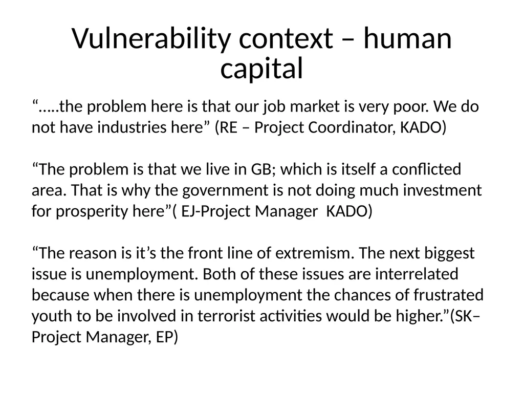 Understanding the Development Implications of - slide 12 of 20