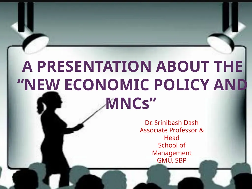 Dr. Srinibash Dash Associate Professor & Head - slide 1 of 14