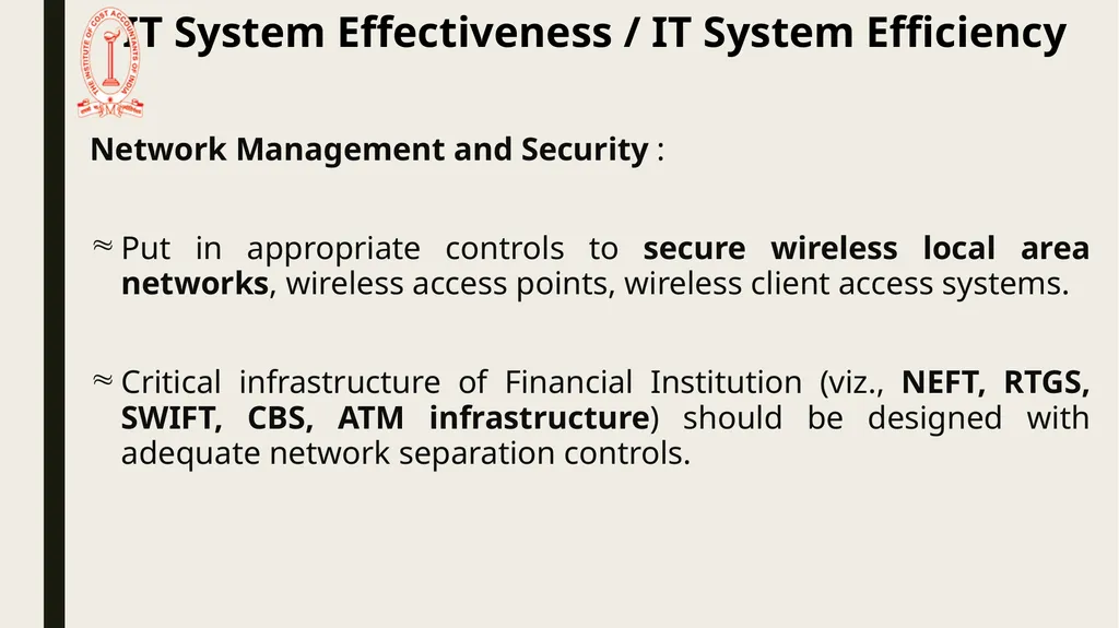 IT Audit in Banking Sector – System Effectiveness - slide 13 of 39