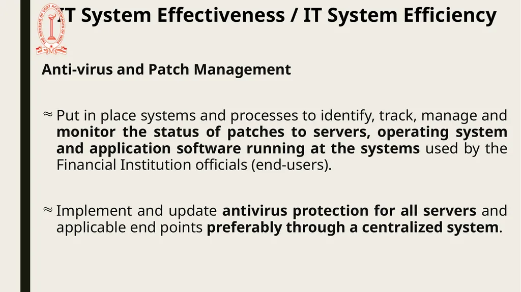 IT Audit in Banking Sector – System Effectiveness - slide 15 of 39
