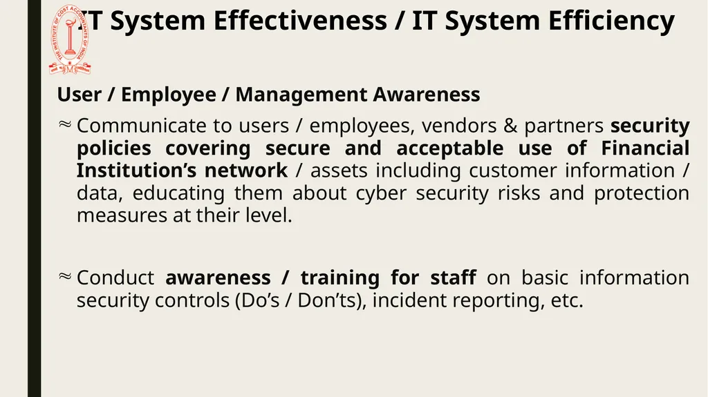 IT Audit in Banking Sector – System Effectiveness - slide 20 of 39
