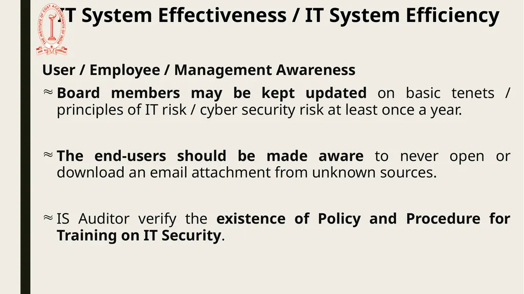 IT Audit in Banking Sector – System Effectiveness - slide 21 of 39