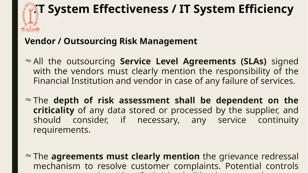 IT Audit in Banking Sector – System Effectiveness - slide 23 of 39