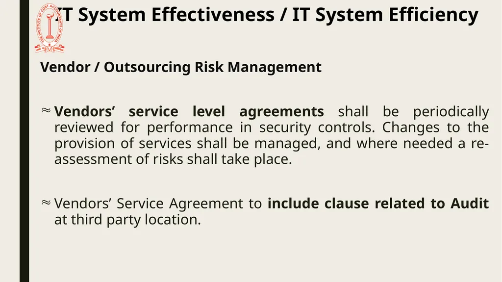 IT Audit in Banking Sector – System Effectiveness - slide 24 of 39