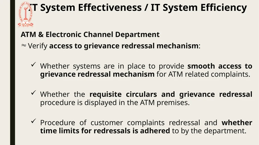 IT Audit in Banking Sector – System Effectiveness - slide 30 of 39