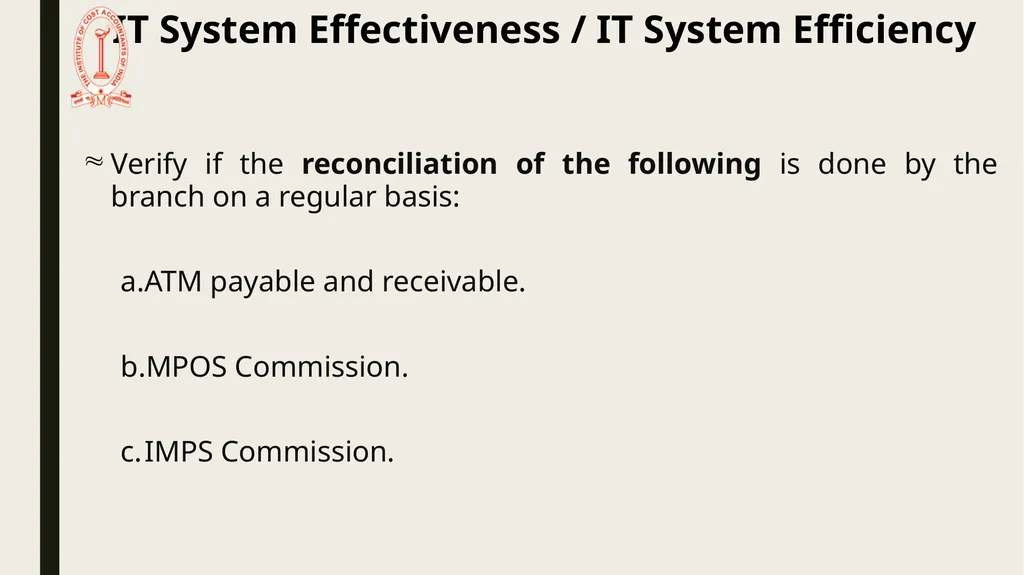 IT Audit in Banking Sector – System Effectiveness - slide 35 of 39
