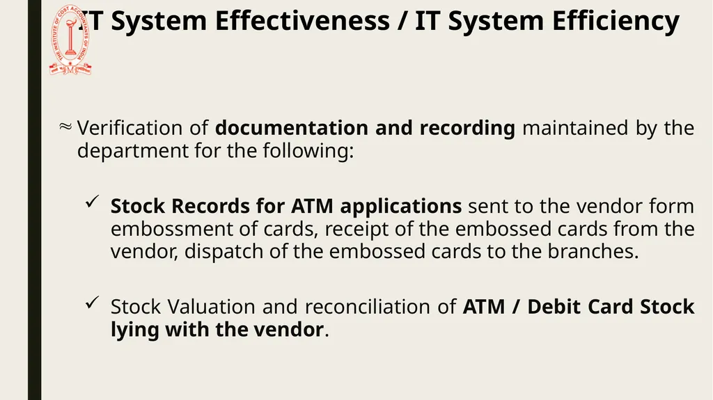IT Audit in Banking Sector – System Effectiveness - slide 36 of 39